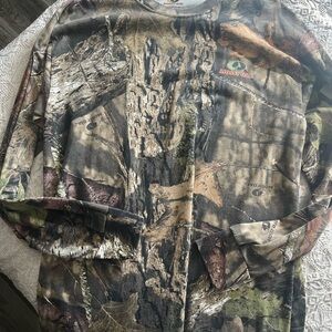 Mossy Oak Men's Woodland Camo Long Sleeve Tee